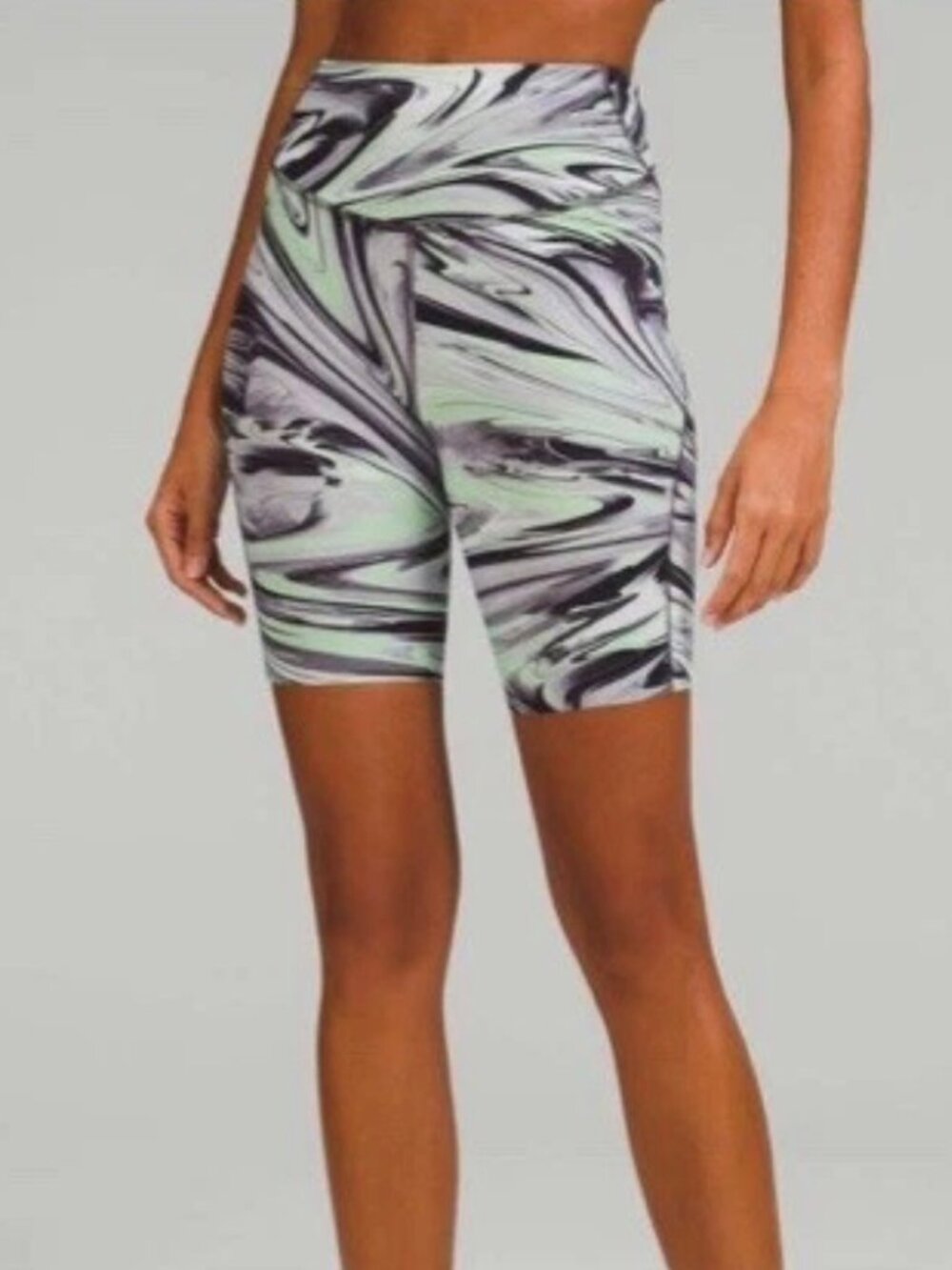 Lululemon Base Pace High-Rise 8" Shorts Paint Glide Warp Multi Size 4